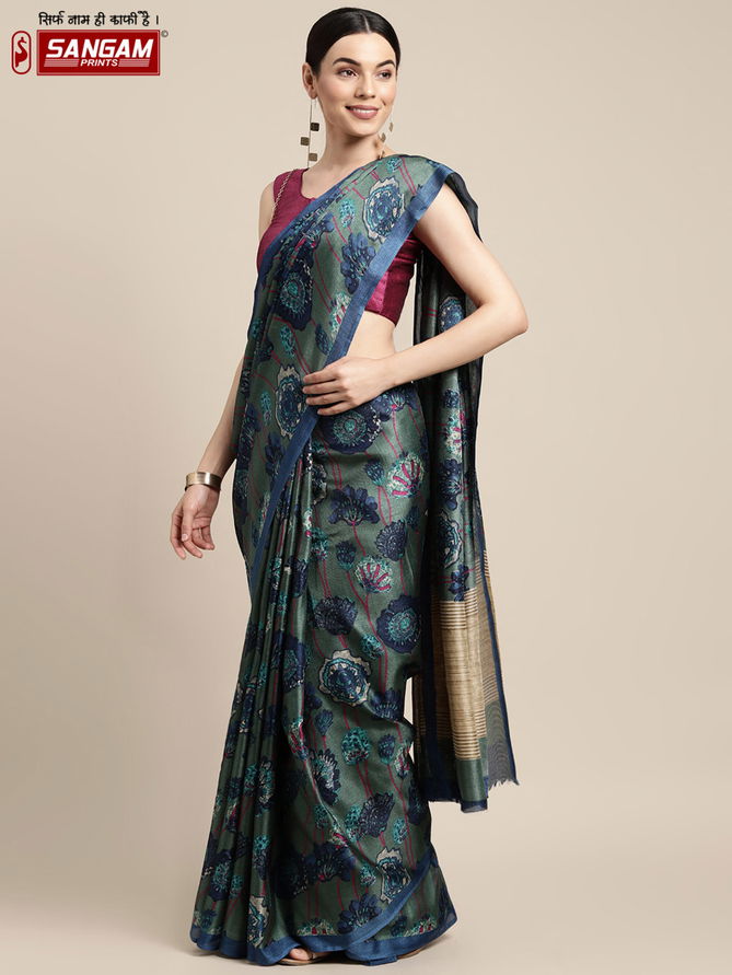 Sangam Blackjack Kota Cotton Printed Casual Wear Designer Saree Collection